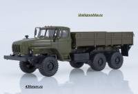 Коллекционная масштабная модель 1:43 Бортовой автомобиль 6х6  из Миасса-43202 без тента хаки. (Наши Грузовики)